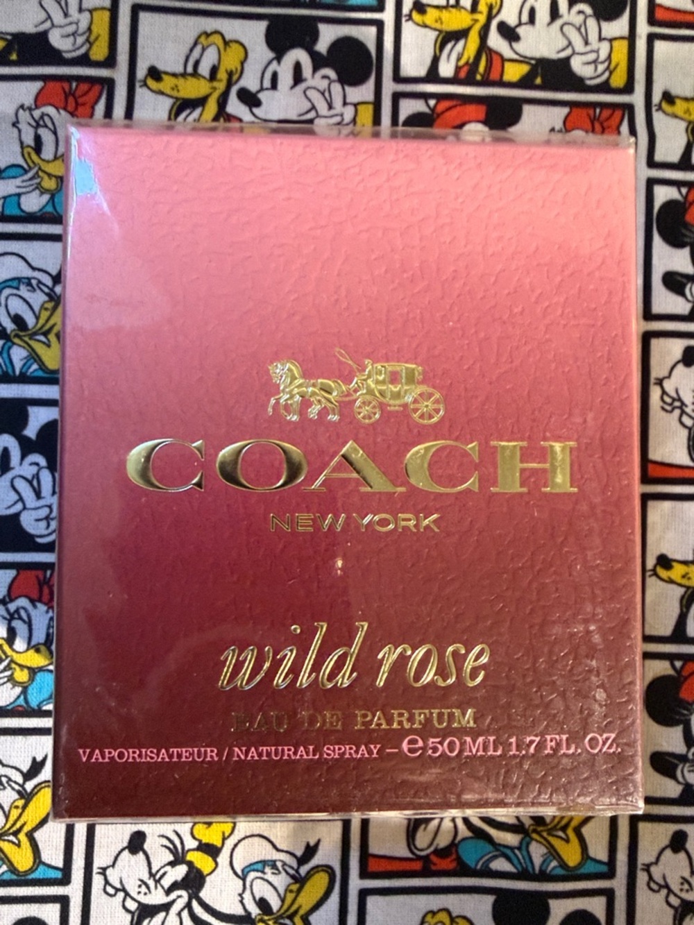 Coach Wild Rose Fragrance in Rose Pink and Gold Accents New sealed